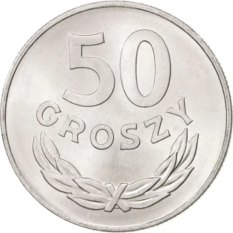 Polen 50 Groszy Örn KM48.1 1957 - 1985 | Mycket efterfrågad
