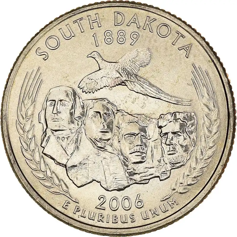 Expressfrakt - USA 1/4 Dollar Mynt South Dakota Km 386 2006