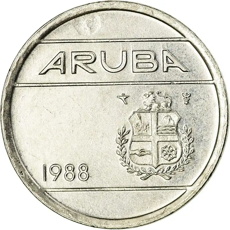 Aruba 5 Cent Mynt Drottning Beatrix Willem Alexander KM1 1986 - 2020 | Premium