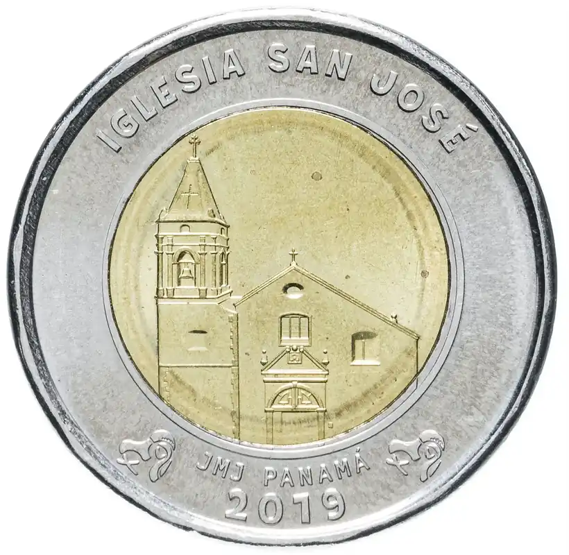 Kampanj - Panama 1 Balboa Mynt San Jose Kyrka KM165 2019