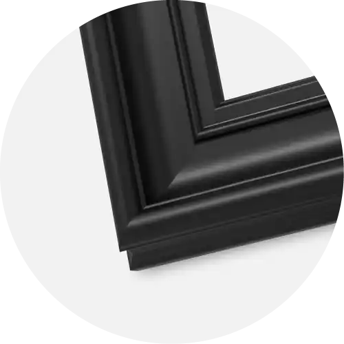 Finns nu - Ram Mora Premium Svart 40x40 cm - Passepartout Vit 25x25 cm