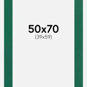 Passepartout Lawn (Vit kärna) 50x70 cm (39x59) | Handla säkert