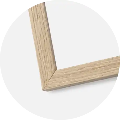 Efterfrågad | Ram Stilren Ek 60x70 cm - Passepartout Vit B2 500x707 mm