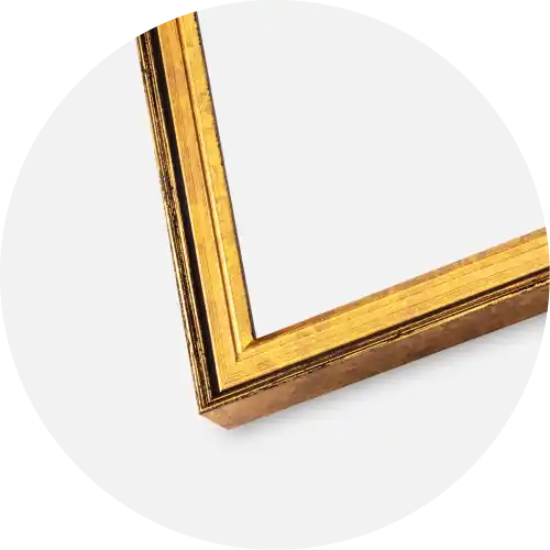 Ram Ringa Guld 20x30 cm - Passepartout Vit 15x22 cm | Sista dagarna