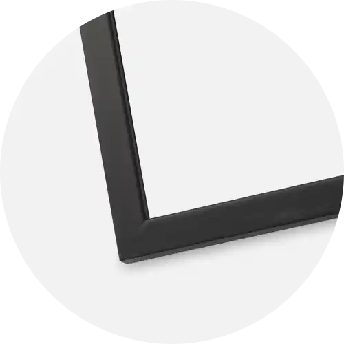 Ram Edsbyn Glas Svart 40x50 cm - Passepartout Vit 30x41 cm | Topprodukt