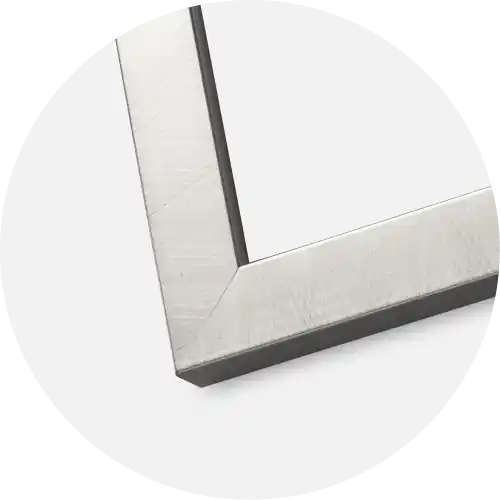 Ram Uppsala Glas Silver 30x40 cm - Passepartout Vit 20x28 cm - Endast denna vecka