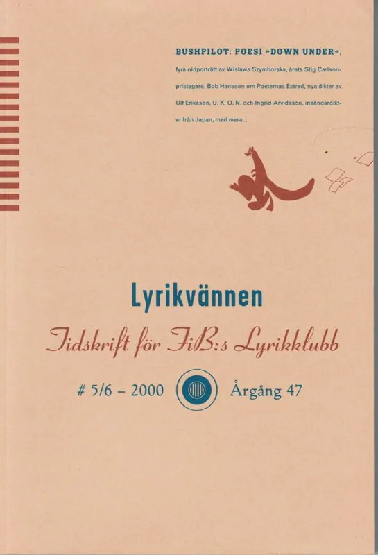 Fynd - LYRIKVÄNNEN 5-6 2000. TEMA ─ Samtida Australiensisk poesi